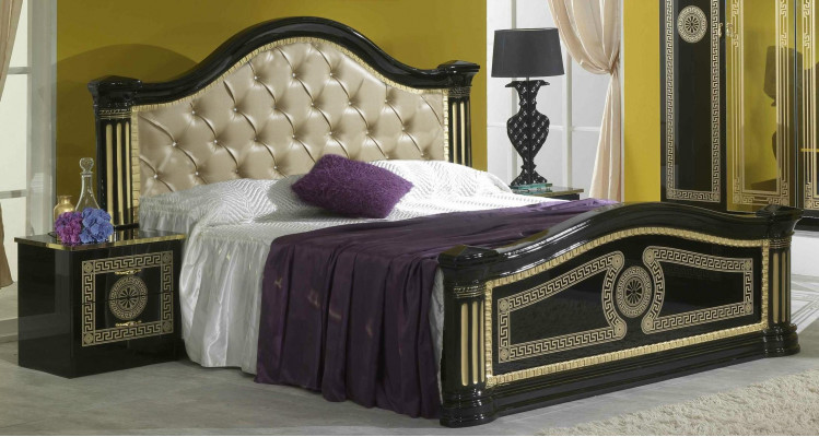 Chesterfield Bett Liederbett Polsterbett Schlofzëmmer Eebett Better 180x200cm