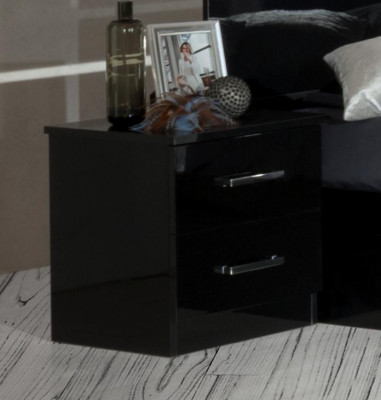 Design Schlofzëmmer 3 Deeler. Bett 2x Nuechtisch Luxus Better Set Miwwelen Led Luucht