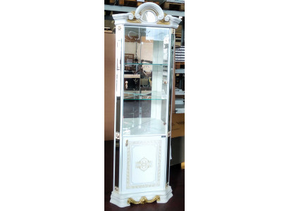 Luxus Schaukäsch Eckvitrine Glas Schaf Modern Miwwel Regal Klassesch ITALY