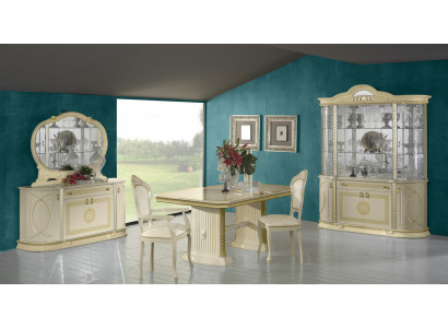 Iesszëmmer Set Vitrin Iessdësch Garnitur Dësch Grupp 4tlg. Set Komplett Barock
