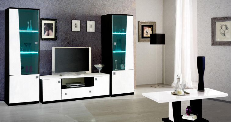 Edle Vitrine Modern Stil Schaf Schiefenster Wunnzëmmer Glas Wunnzëmmer Nei