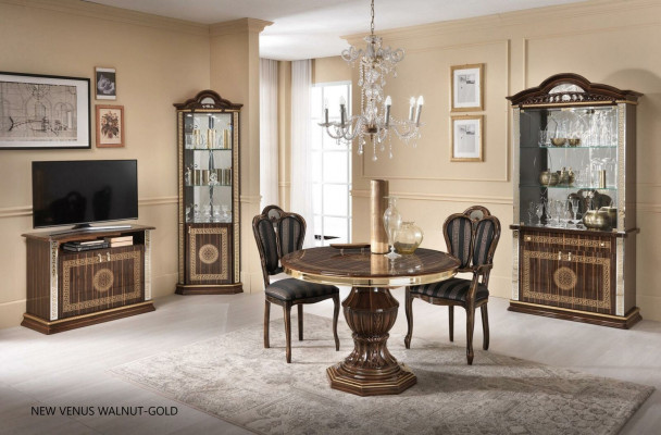 RTV-Schränk Italiensch Miwwelen Brongen Holz Kommoden Sideboard Regal Luxus Nei