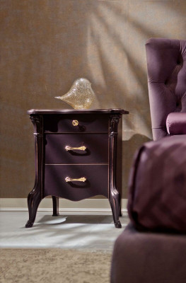 Schlofkummer Set Garnitur Bett 2x Nuetsdëscher Hocker 3tlg. Chesterfield Komplett
