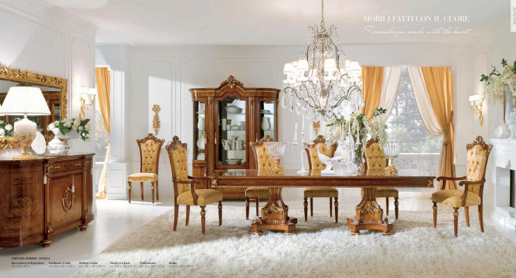 Iessdësch Iesseck Dësch Grouss Dëscher Luxus XXL Iesszëmmer Barock