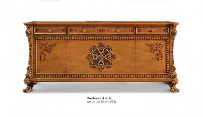 Luxus Kommode XXL Sideboard Kommoden Holz Anrichte Miwwel Schaf Brong