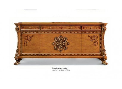 Luxus Kommode XXL Sideboard Kommoden Holz Anrichte Miwwel Schaf Brong