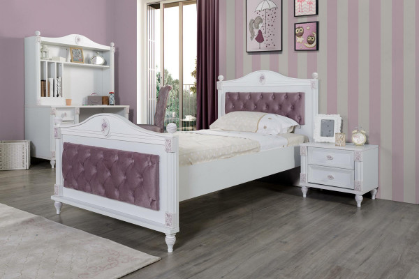Bett Bettgestell Jugendzëmmer Kannerzëmmer Modern Holz Better Neit