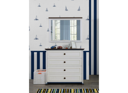 Kommode mat Spigel Schiefen Holz Kommoden Jugendzëmmer Sideboard