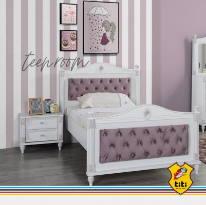 Designer Bett Kommodë Nachttëschen Schlofzëmmer Jugendzëmmer Set Miwwelen 2tlg. Better