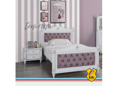Designer Bett Kommodë Nachttëschen Schlofzëmmer Jugendzëmmer Set Miwwelen 2tlg. Better
