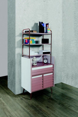 Kandekummer Komplett Bett Kleederschaf Kommode Spigel Wandregal 7 Deeler