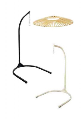 Ovale Schalensëtz Rattan a rout Edelstahl fir komfortabel Entspanung Nei