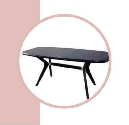 Schwaarzen Iessdësch 160x85 Iesszëmmer Dësch Iessdëscher Dëscher Miwwelen Holz