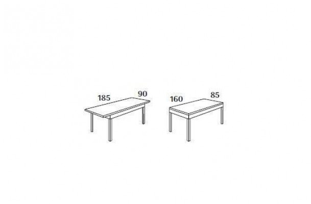 Schwaarzen Iessdësch 160x85 Iesszëmmer Dësch Iessdëscher Dëscher Miwwelen Holz