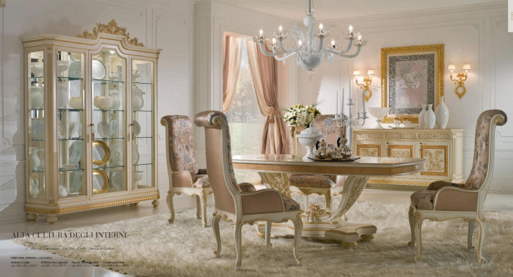 Vitrinn Schief Vitrinen Holz Luxus Wunnzëmmer Miwwelen Schaf Beige
