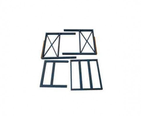 Modern Grau Gaardenmiwwel Set Sessel Hocker Dësch Veranda 4tlg. Set