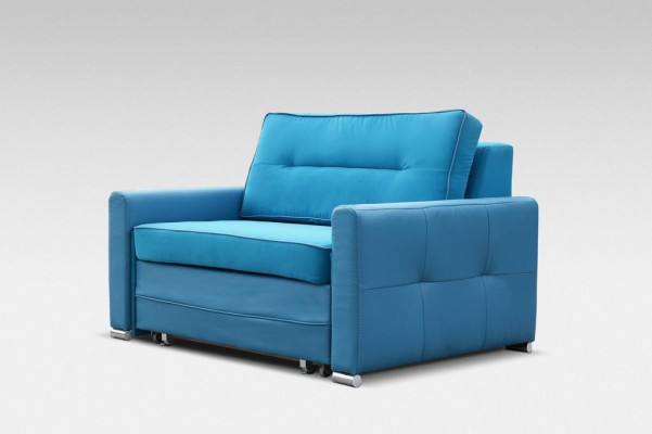 Design Couch Stoff Chesterfield Fauteuil 1.5 Sëtzer Polstersofa Lounge Club
