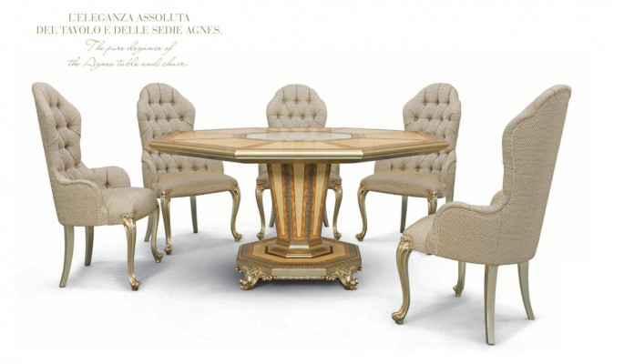 Kostüm Iessgruppe Iesszëmmer Iessek Eck Iessdësch Stull Set 6lde Holz Luxus Beige