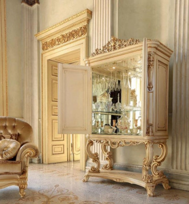Hausbar Barschaf Bar Wäiregal Wäischaf Schaf Beige Wunnzëmmer