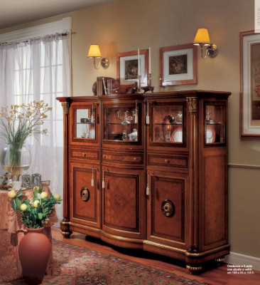 Schaf Kommode Schief Sideboard Holz Wunnzëmmer Miwwelen Brong Barock