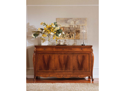 Sideboard Kommode Luxus Schiefen Kommoden Wunnzëmmer Holz Brong Miwwelen