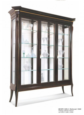 Luxus Vitrin Schief Vitrinen Schaf Sallonschaf Holz Schwaarz Glas