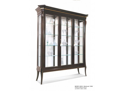 Luxus Vitrin Schief Vitrinen Schaf Sallonschaf Holz Schwaarz Glas