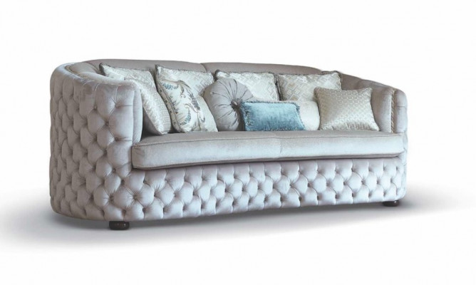 Däisëtzegen Chesterfield Sofa 3 Sëtz Sofas Wunnzëmmer Gro Stëff