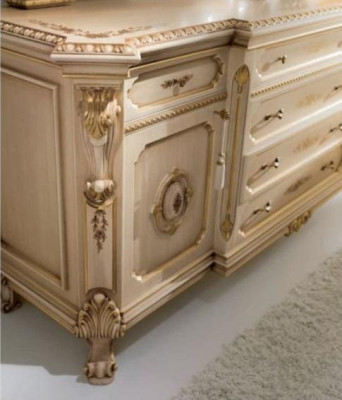 Kommod Spigel Schminktisch Friséiertisch Konsole Beige Garnitur Schlofkummer