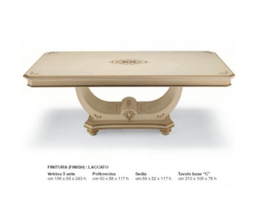 Luxus Iessdësch Iesszëmmerdësch Iesseck Dësch Barock Dëscher Iesszëmmer