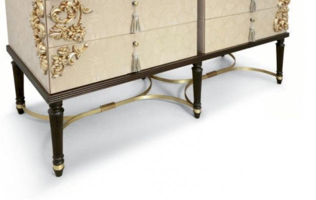 Kommod Sideboard Luxus Schief Schiefchen Schlofkummer Holz Beige