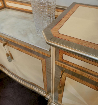 Sideboard Kommode Schäffchen Kommoden Holz Wunnzëmmer Miwwelen Beige