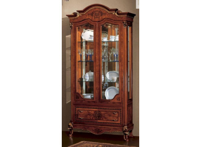 Vitrinen Schief Braun Vitrinen Luxus Schaf Glas Holz Wunnzëmmer nei