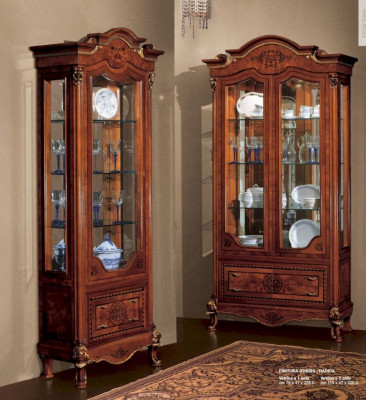 Vitrinen Schief Braun Vitrinen Luxus Schaf Glas Holz Wunnzëmmer nei