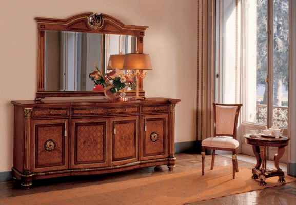 Sideboard Kommode Schief Cabineten Kommoden Holz Wunnzëmmer Miwwelen Schaf XXL Braun