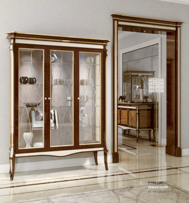 Vitrin mat Dieren Schief Vitrine Schaf Stuff Holz Braun