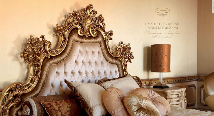 Chesterfield Duebelbett Stoffbett Bettkader Holz Barockstil