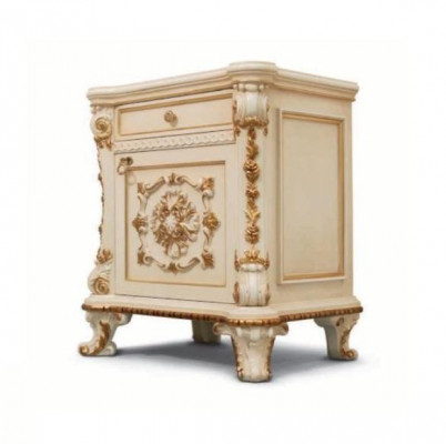 Nuetsdëscher Nuetsdësch Konsole Säitendësch Nuetskonsolen Luxus Beige Barock