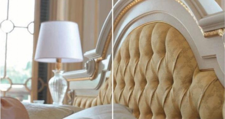 Bett Duebelbett Chesterfield Luxus Stoff Schlofkummer Béisch Betten