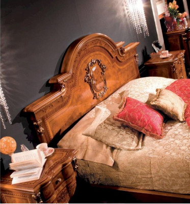 Bett Duebelbett Luxus Stoff Schlofzëmmer Beige Better Holz Bettrahmen