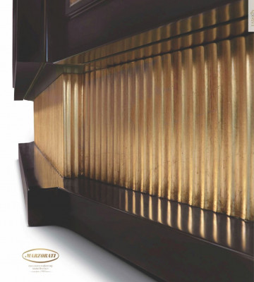 Vitrinneschränker Vitrinnen Luxus Schaf salon Holz Schwaarz Gold