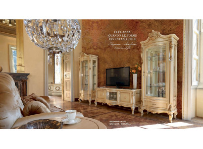 Vitrin Luxus Schiefere Schieferschränzer Wunnzëmmersmiwwel Beige Barock