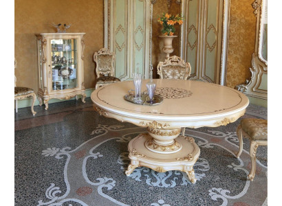 Luxus Iessdësch Iesszëmmerdësch Iesseck Dësch Iesszëmmer Holz Beige Ronn