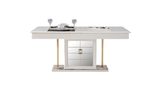 Dësch Iesszëmmerdësch Iessdësch Iesszëmmer Holz Dëscher Iess Luxus Miwwelen Neit