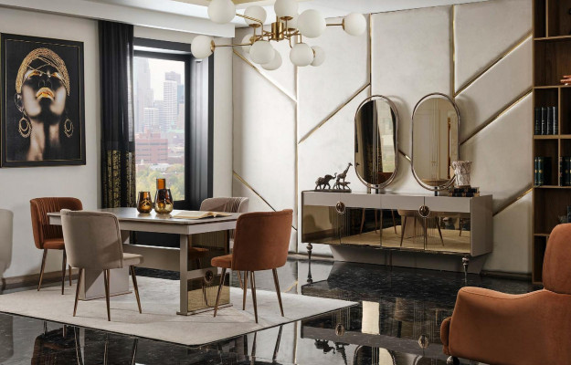 Iesszëmmerstull Stull Fauteuil Design Still Fotell Sëtz Holz Luxus