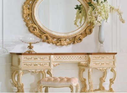 Wandspigel Spigel Luxus Holz Gold Barock Schlofkummer Oval 154x127