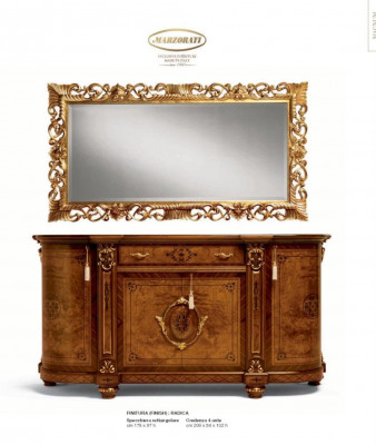 Wandspigel Spigel Luxus Holz Gold Barock Schlofkummer Design Stil Marzorati