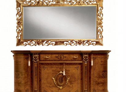 Wandspigel Spigel Luxus Holz Gold Barock Schlofkummer Design Stil Marzorati