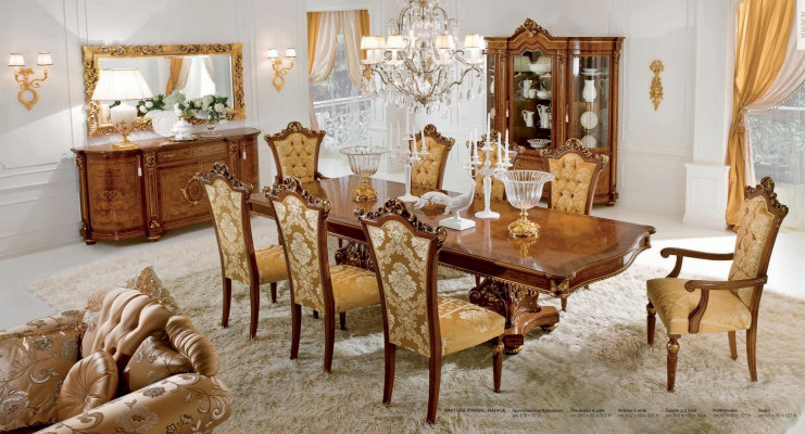 Wandspigel Spigel Luxus Holz Gold Barock Schlofkummer Design Stil Marzorati