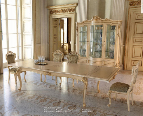 Iessdësch Iesszëmmertisch Groussen Dësch Auszéihebaren Iesszëmmer Holz Beige